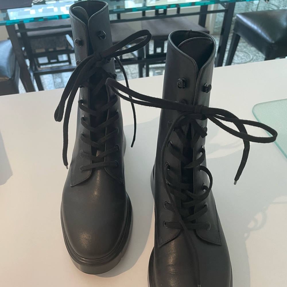Stuart Weitzman Lace-up Boots